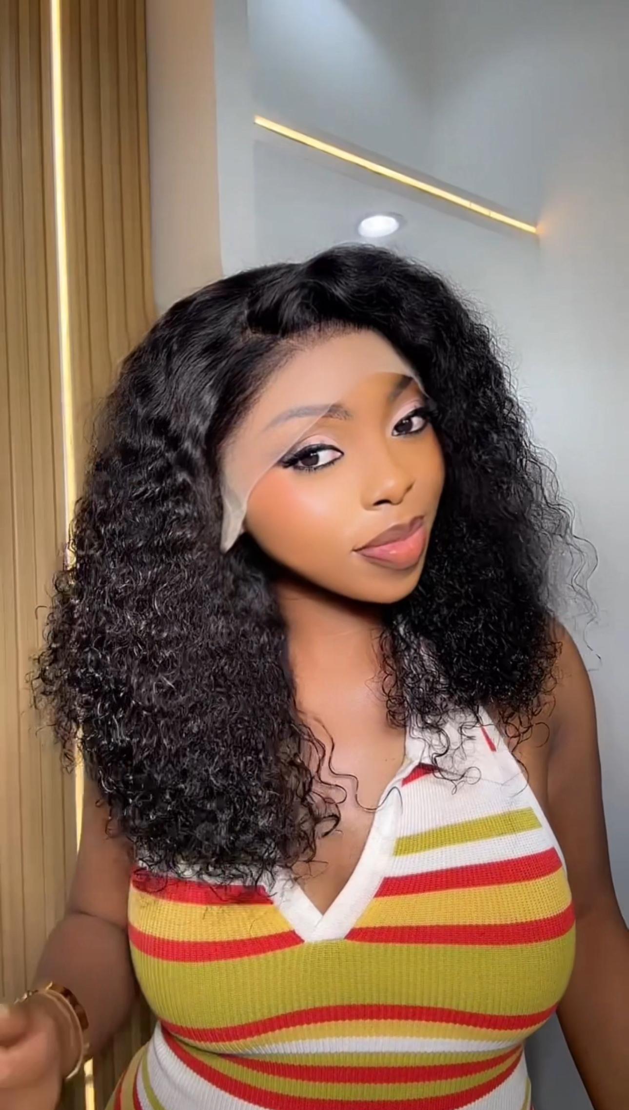 Wig Maya double drawn waterwave 18inches 11A human hair